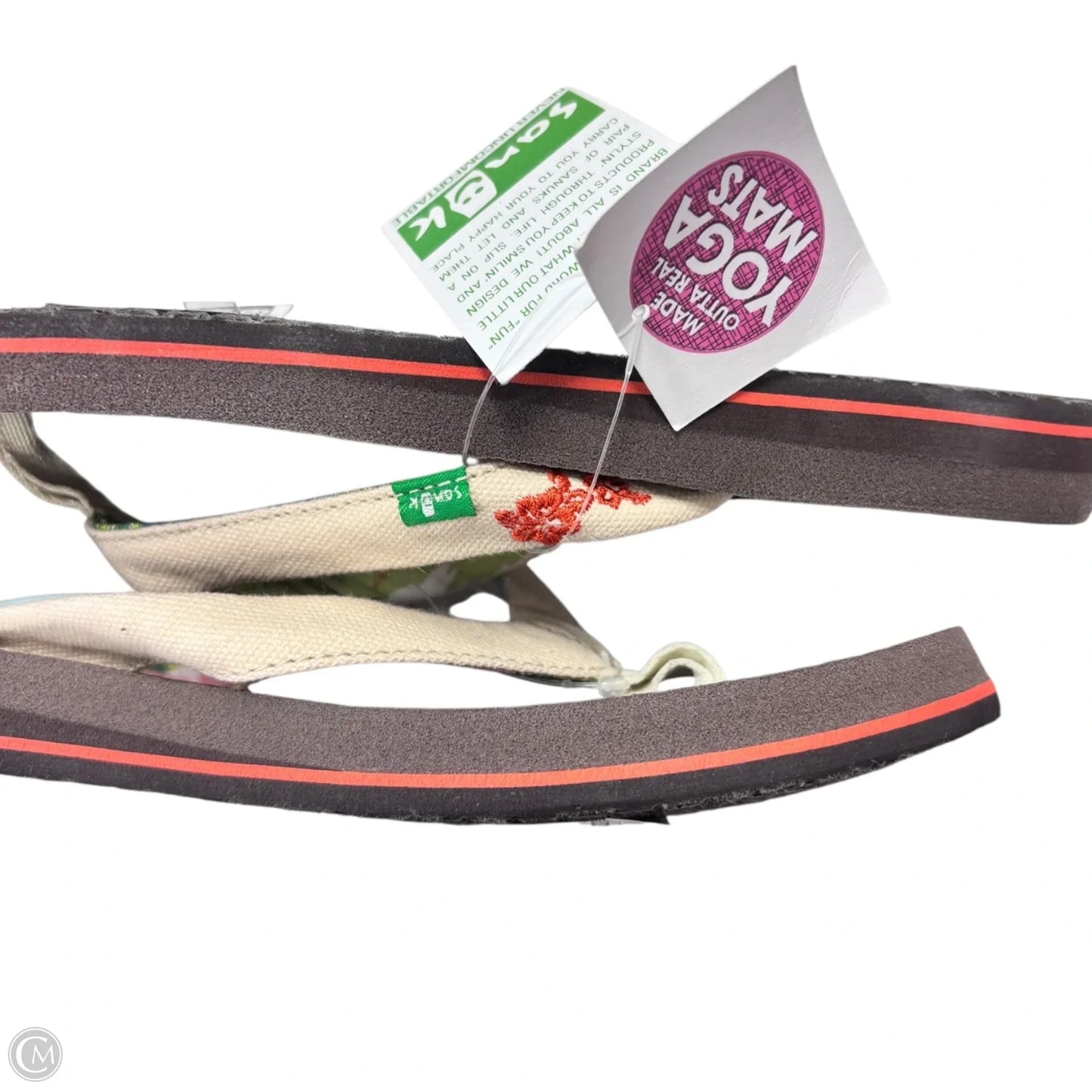 Sandals Flip Flops By Sanuk In Brown, Size: 9