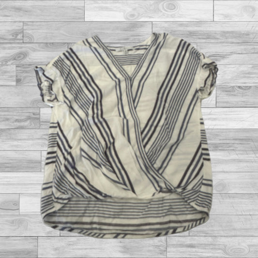 Striped Pattern Top Short Sleeve Fever, Size S