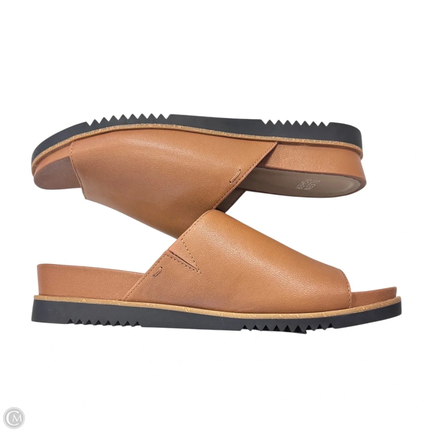 Sandals Heels Platform By Eileen Fisher In Tan, Size: 9.5