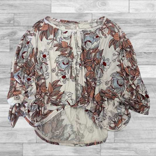 Floral Print Top Long Sleeve Free People, Size M