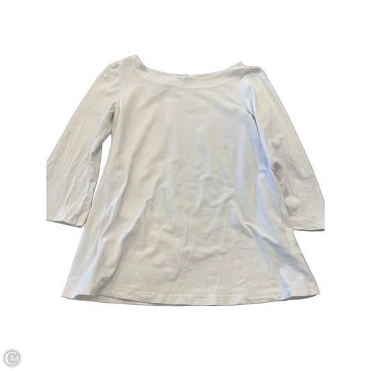 Top Long Sleeve Designer By Lilly Pulitzer In White, Size: Xs