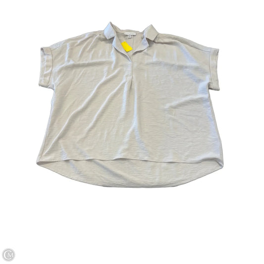 Top Short Sleeve By Maison Damelie In Cream, Size: Xl