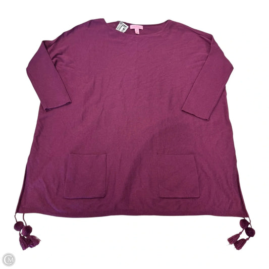 Sweater Designer By Lilly Pulitzer In Maroon, Size: Xs