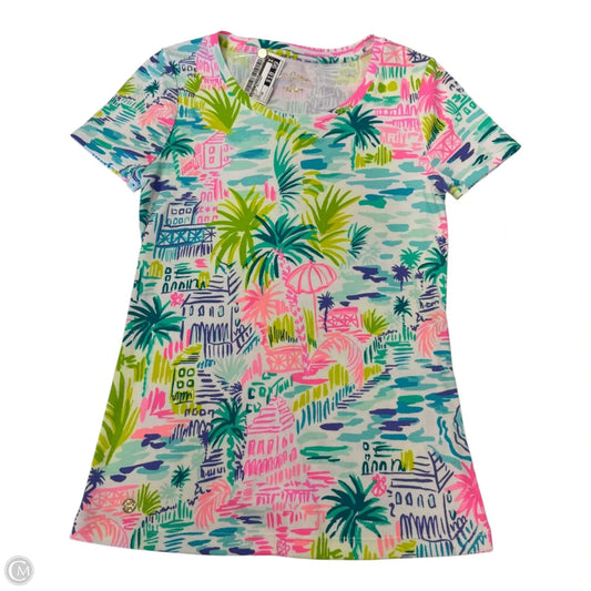 Top Short Sleeve Designer By Lilly Pulitzer In Multi-colored, Size: Xs