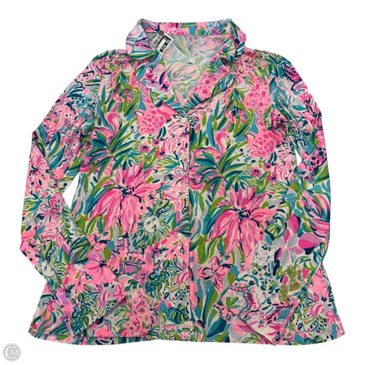 Top Long Sleeve Designer By Lilly Pulitzer In Multi-colored, Size: S