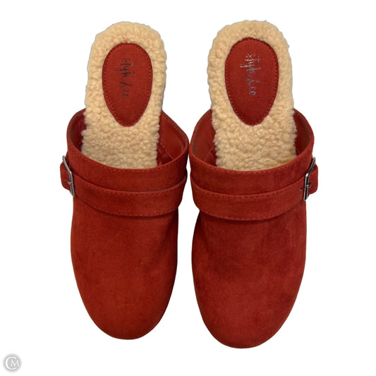 Shoes Heels Platform By Style And Company In Red, Size: 7.5