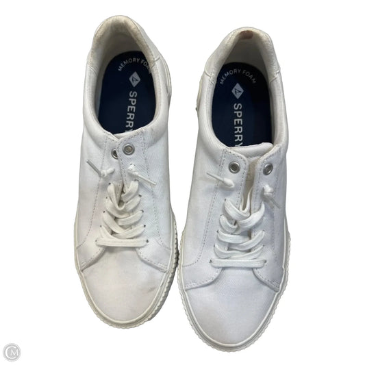 Shoes Sneakers By Sperry In White, Size: 8.5