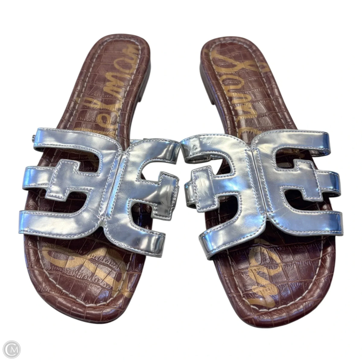 Sandals Flats By Sam Edelman In Silver, Size: 7.5