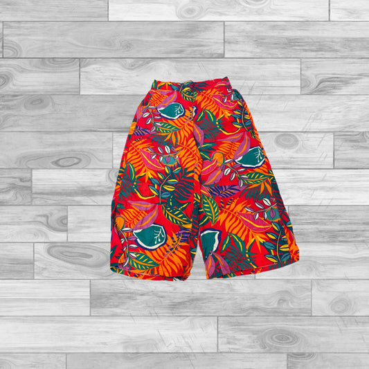 Tropical Print Pants Linen C And C, Size L