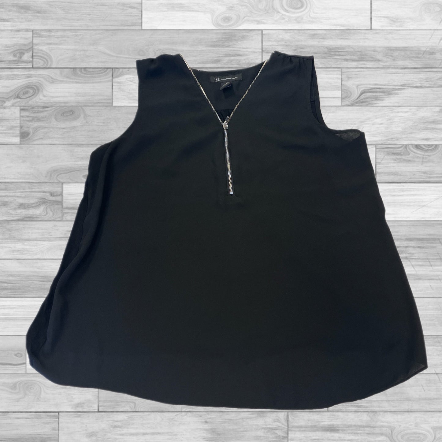 Top Sleeveless By Inc In Black, Size: M