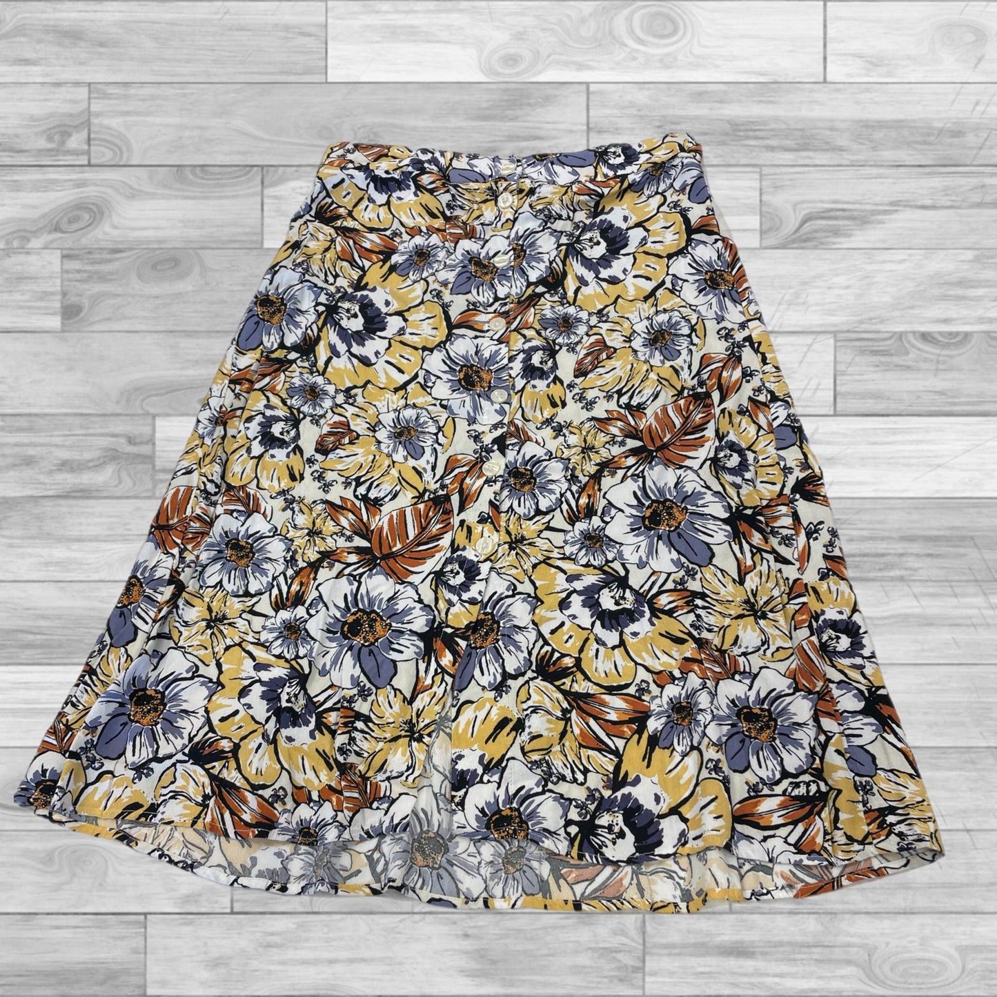 Skirt Midi By Philosophy In Floral Print, Size: M