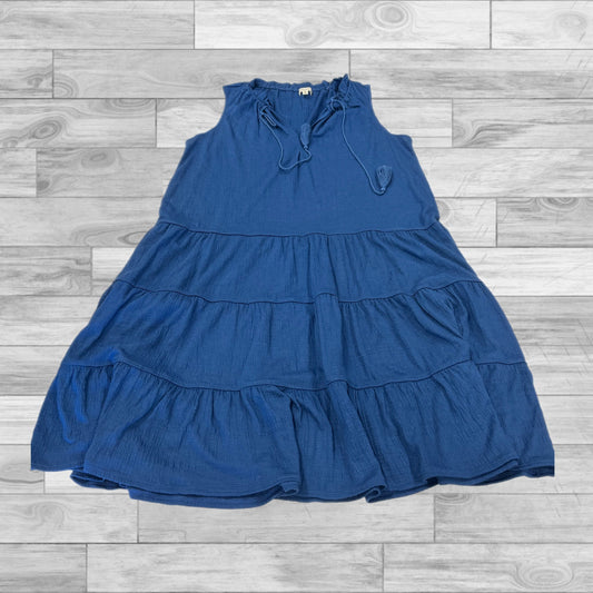 Dress Casual Short By Max Studio In Blue, Size: M