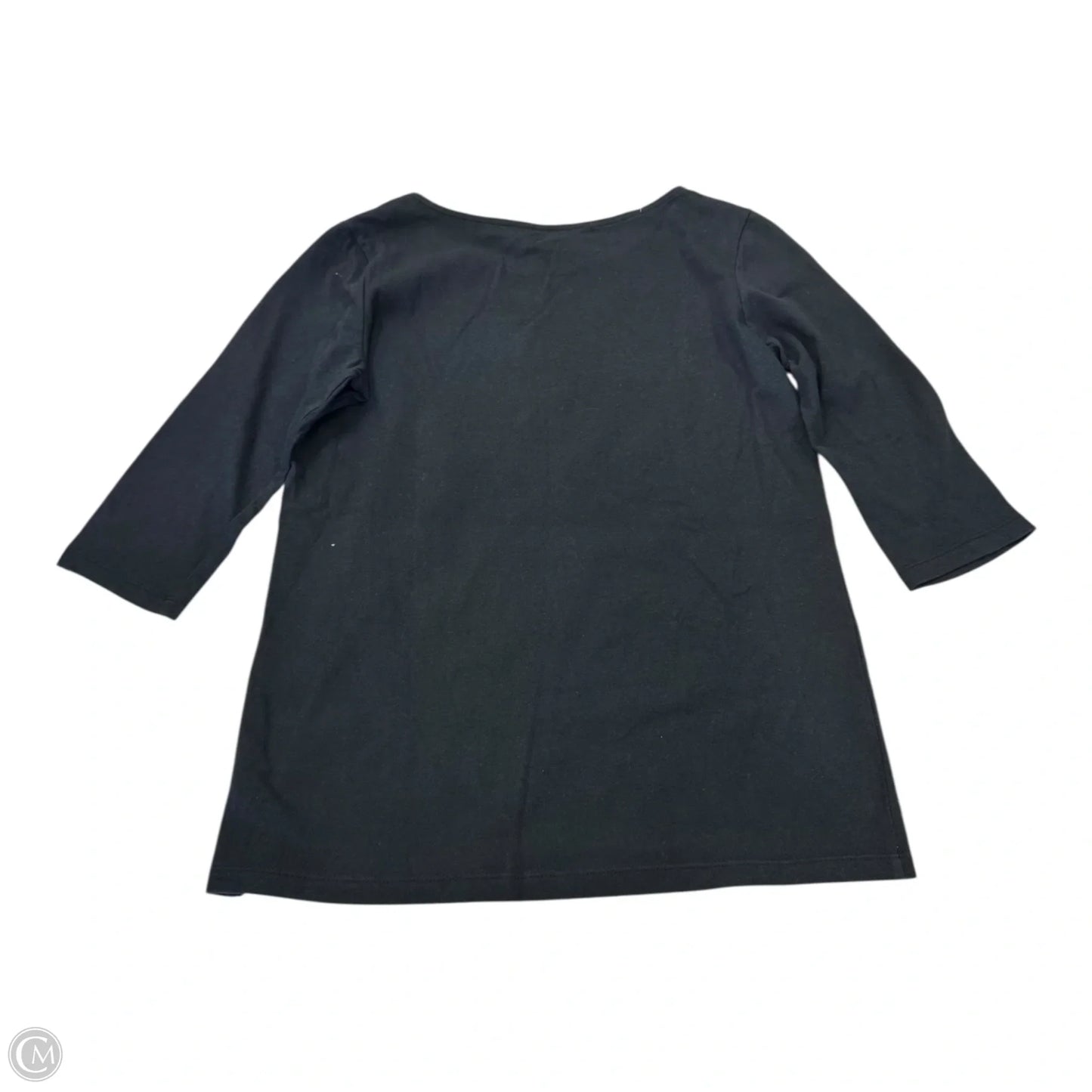 Top Long Sleeve By Coral Bay In Black, Size: Mp
