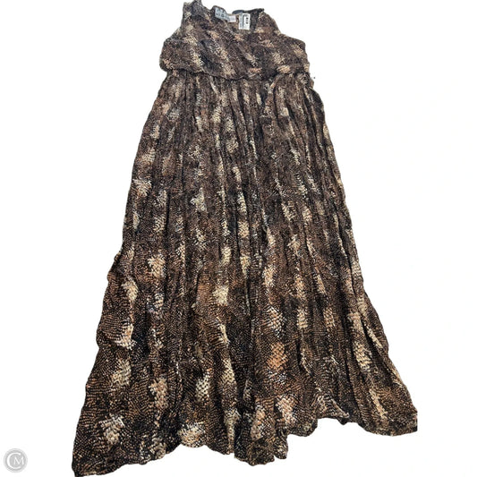 Dress Casual Maxi By Mph In Black & Brown, Size: 1x