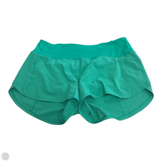 Athletic Shorts By Lululemon In Green, Size: 8