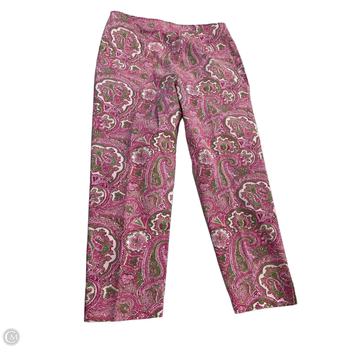 Capris By Talbots In Green & Pink, Size: 6