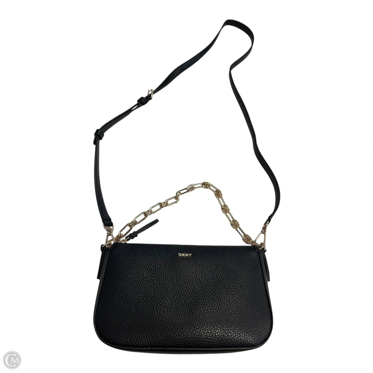 Crossbody Leather By Dkny, Size: Small