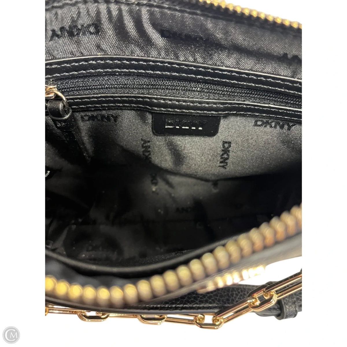Crossbody Leather By Dkny, Size: Small