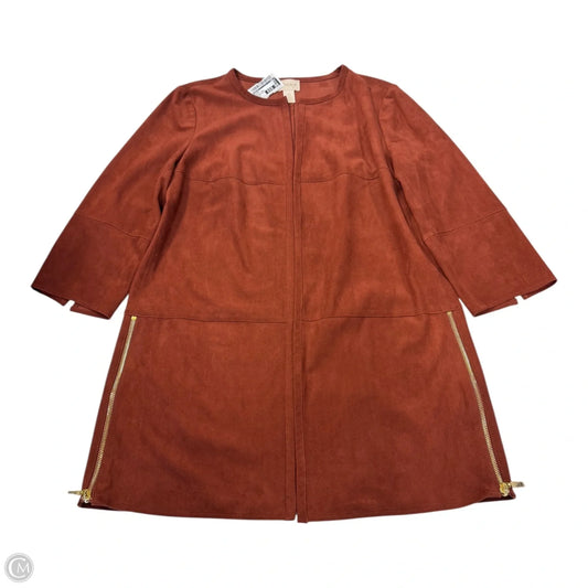 Blazer By Chicos In Brown & Gold, Size: S