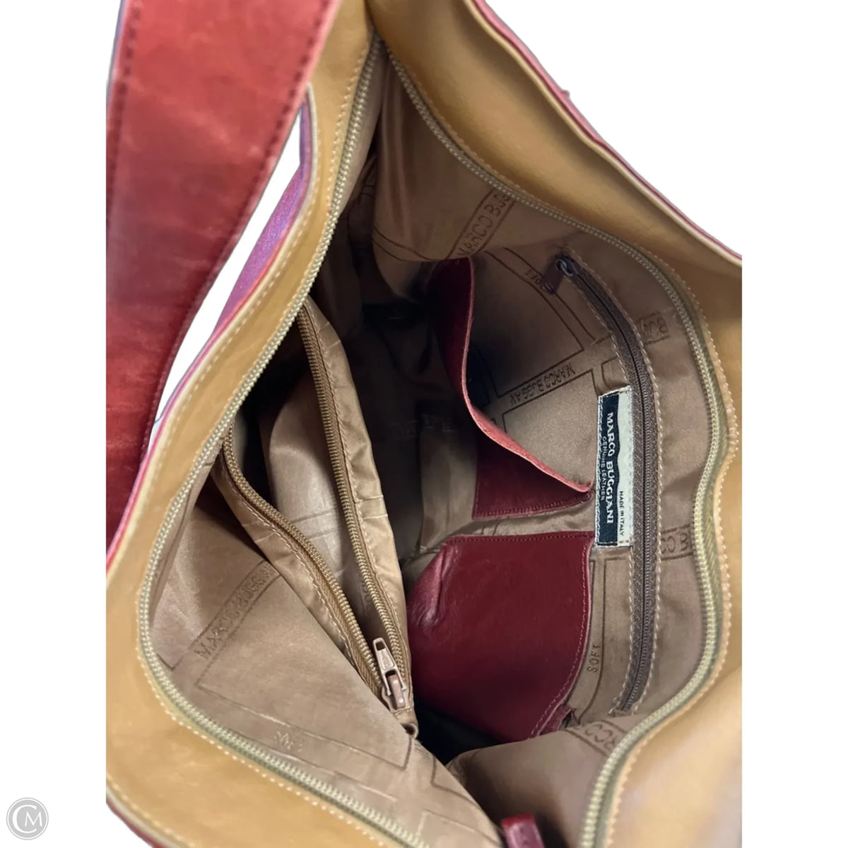 Crossbody Leather By Clothes Mentor, Size: Medium
