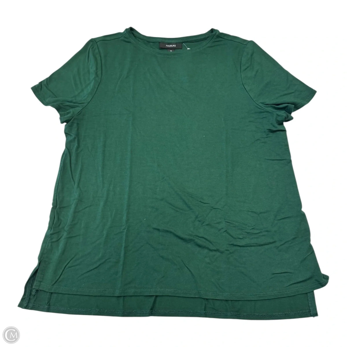 Top Short Sleeve Basic By Alfani In Green, Size: Sp
