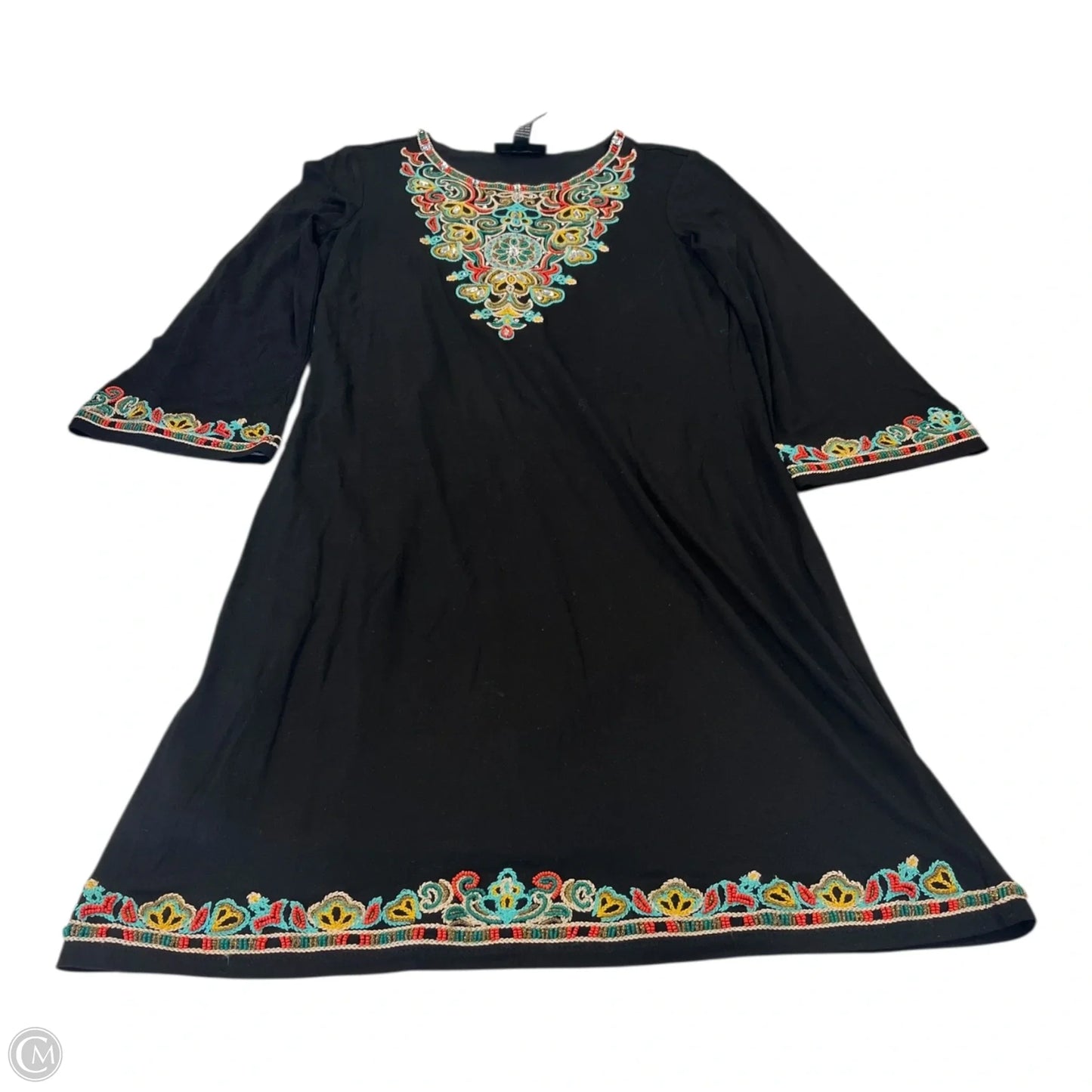 Dress Casual Midi By Inc In Black & Blue, Size: S