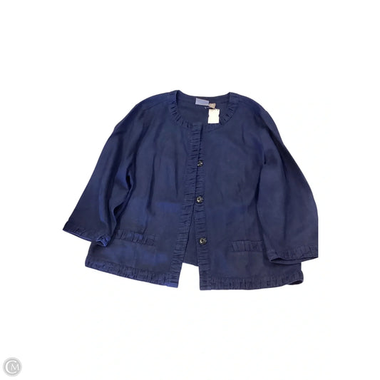 Jacket Other By Chicos In Navy, Size: Xl