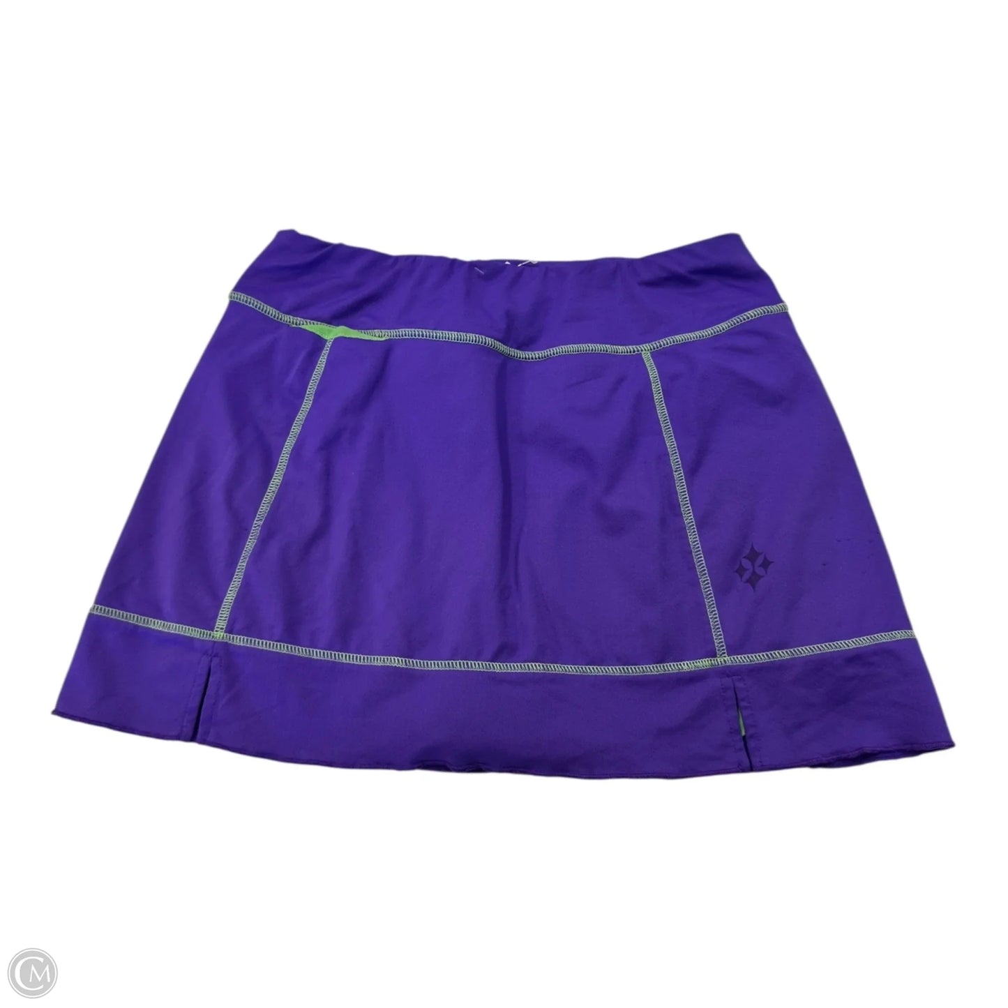 Athletic Skort By Clothes Mentor In Green & Purple, Size: Sp