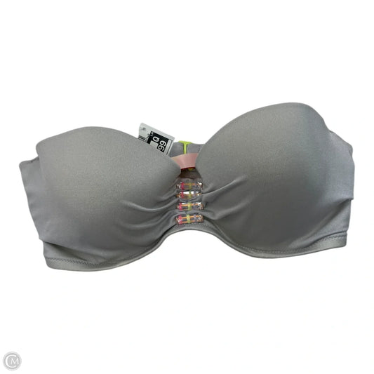 Swimsuit Top By Victorias Secret In Grey & Orange, Size: M