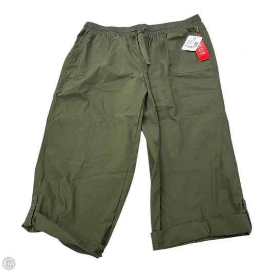 Capris By Clothes Mentor In Green, Size: 1x