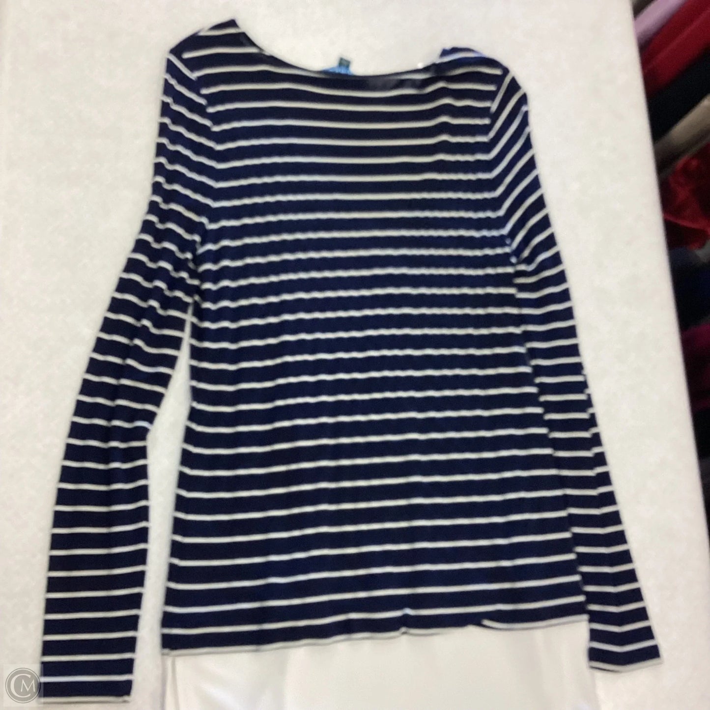 Top Long Sleeve By Ralph Lauren In Striped Pattern, Size: S
