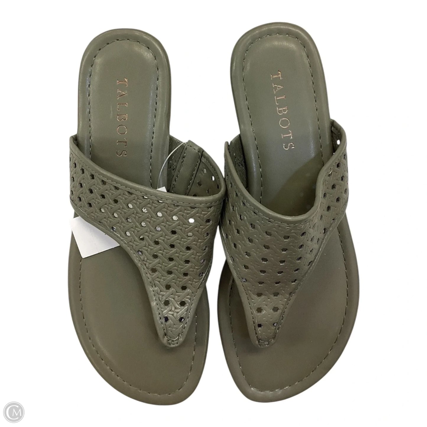 Sandals Flip Flops By Talbots In Green, Size: 5
