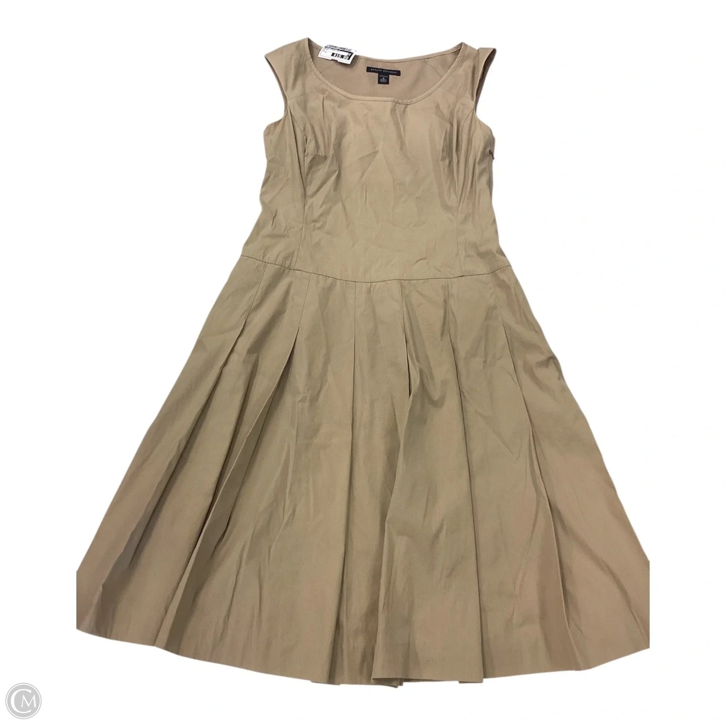 Dress Casual Midi By Banana Republic In Beige, Size: 4