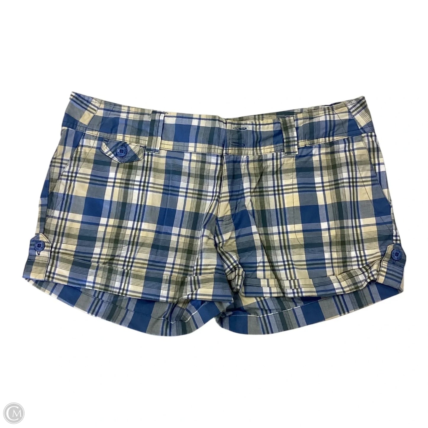 Shorts By Clothes Mentor In Plaid Pattern, Size: L