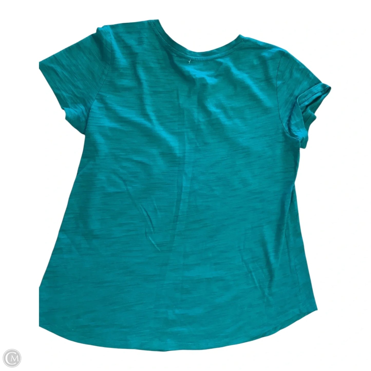 Top Short Sleeve Basic By Dept 222 In Teal, Size: Mp