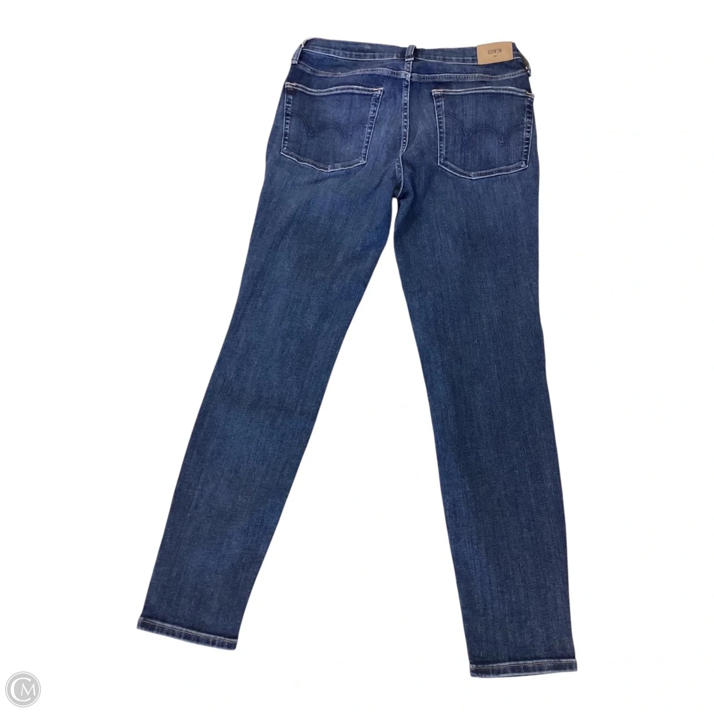 Jeans Skinny By Edwin In Blue Denim, Size: 12