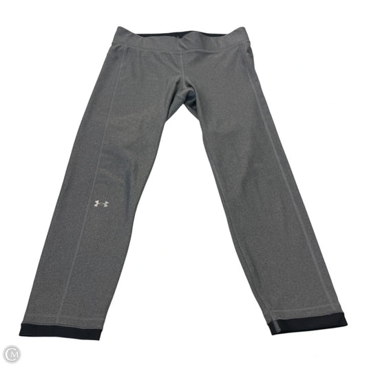 Athletic Capris By Under Armour In Grey, Size: L