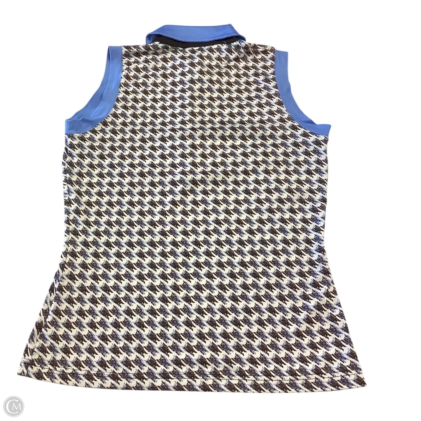 Top Sleeveless By Clothes Mentor In Blue & Brown, Size: S
