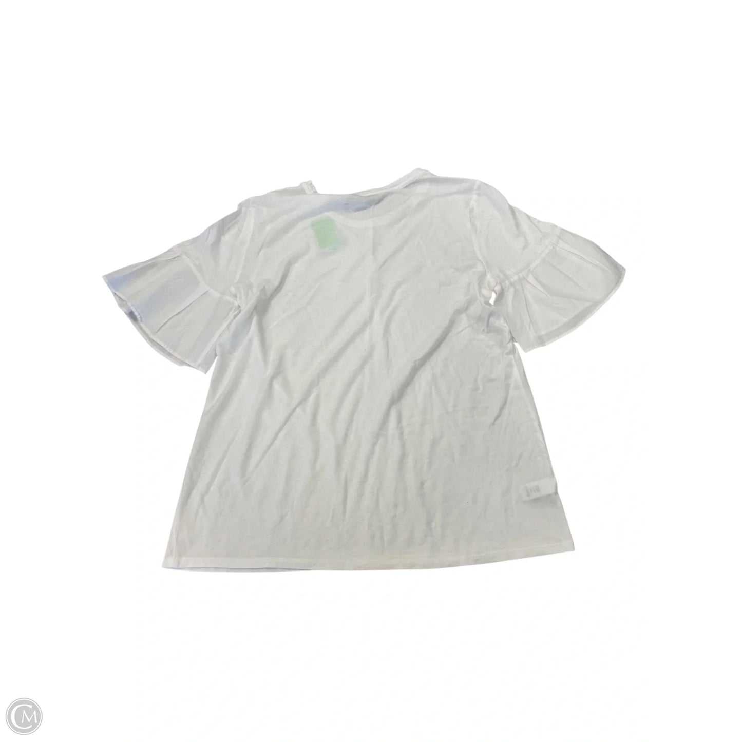 Top Short Sleeve By Loft In White, Size: L
