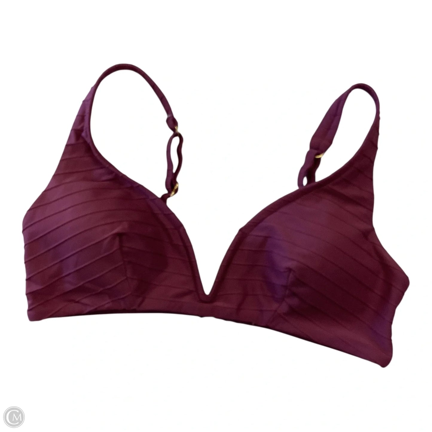 Swimsuit Top By Clothes Mentor In Maroon, Size: L