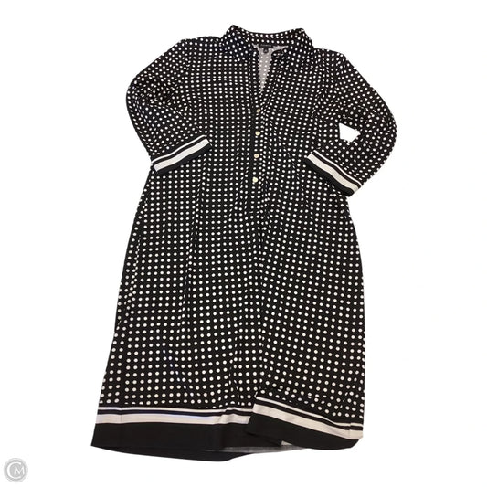 Dress Work By Talbots In Black & Cream, Size: M