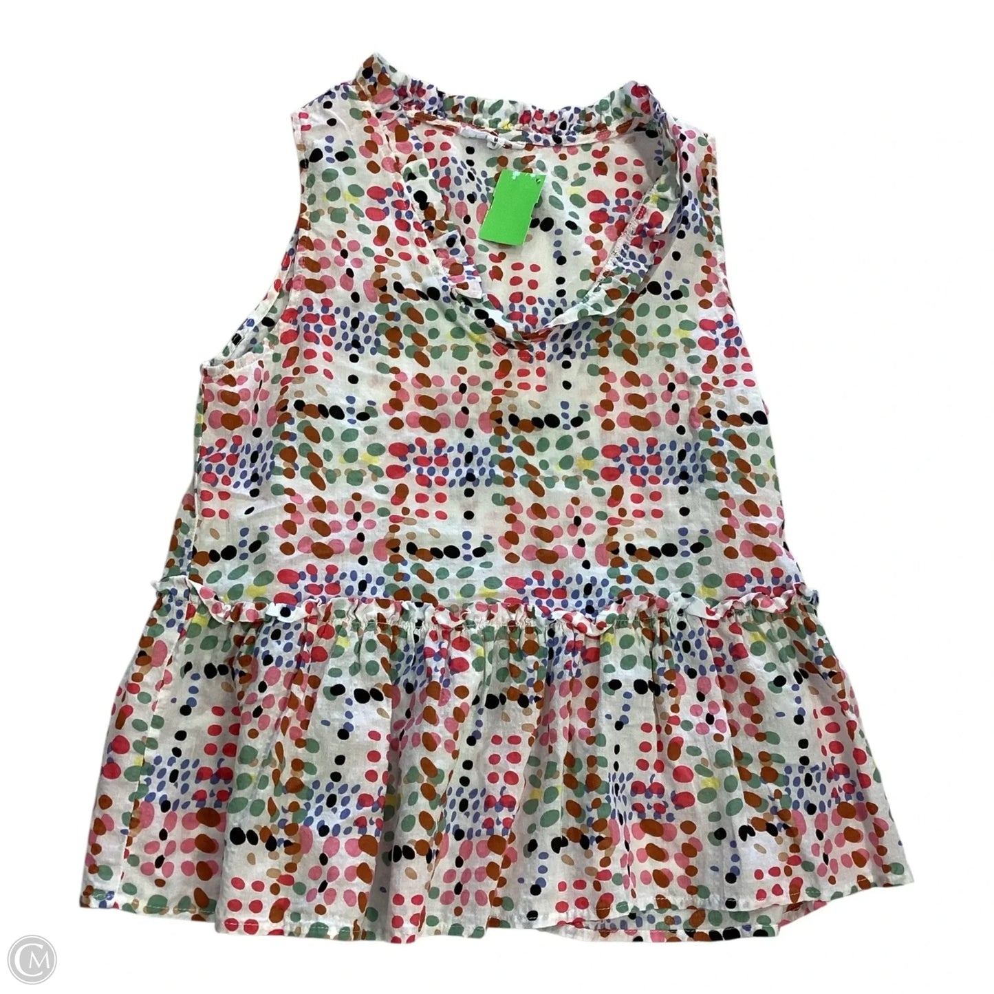 Top Sleeveless By Thml In Polkadot Pattern, Size: M