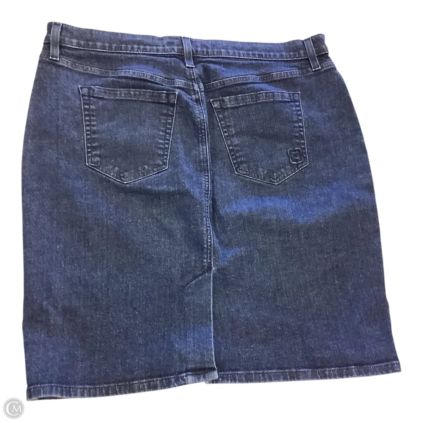 Skirt Midi By Liz Claiborne In Blue Denim, Size: 16