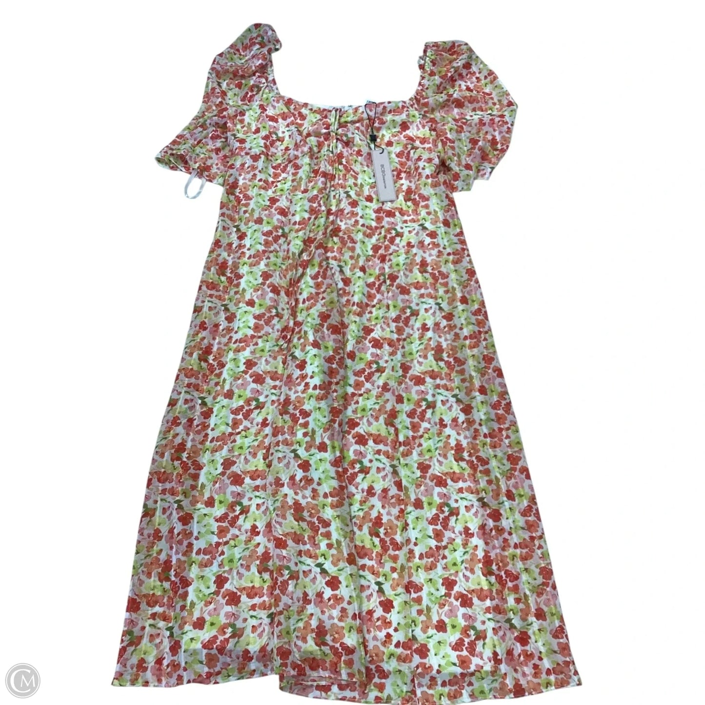 Dress Casual Midi By Bcbgeneration In Floral Print, Size: 12