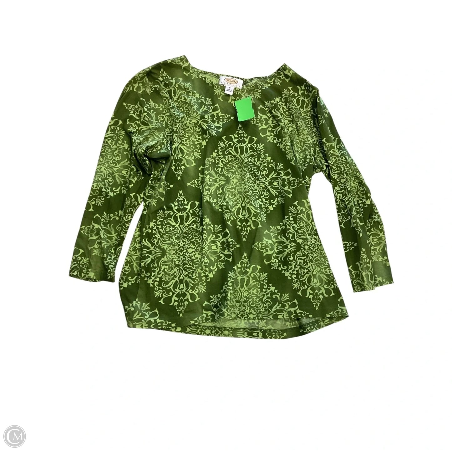 Top 3/4 Sleeve By Talbots In Green, Size: Sp