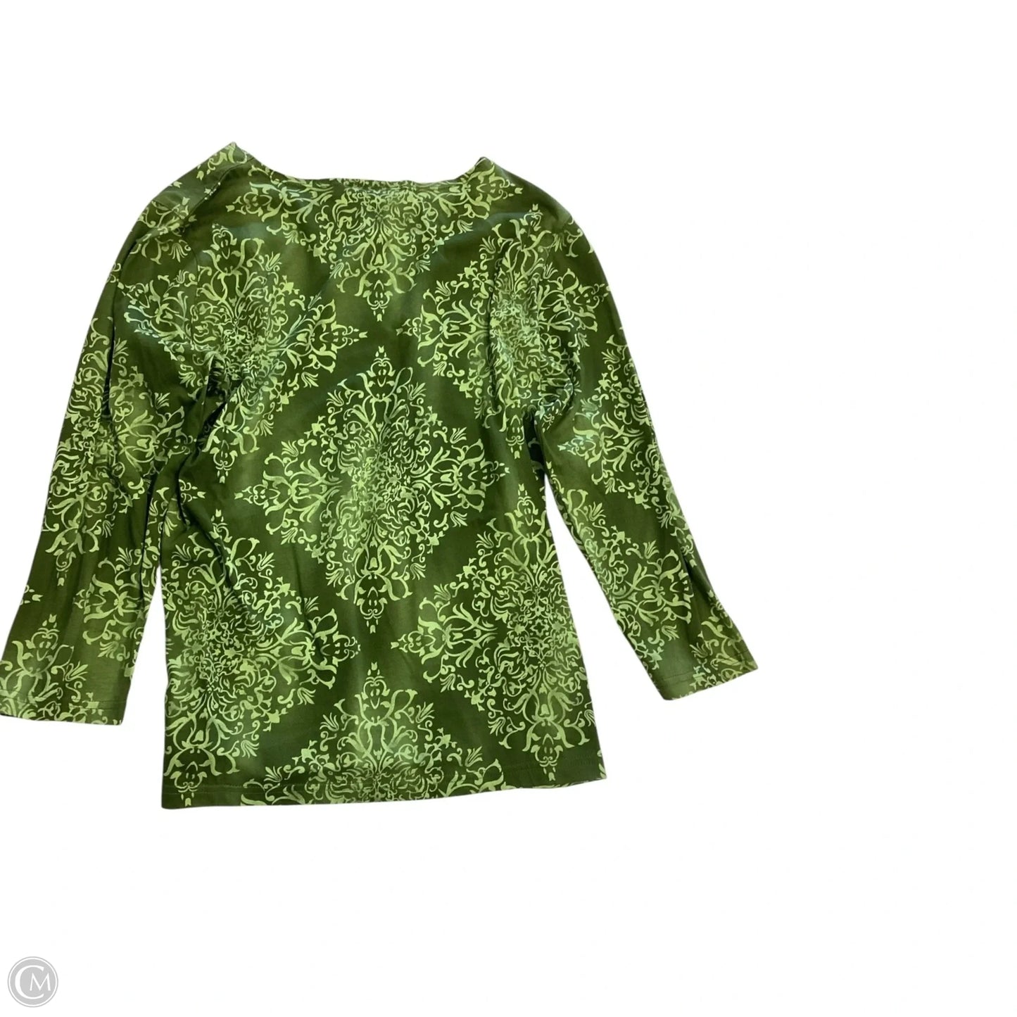 Top 3/4 Sleeve By Talbots In Green, Size: Sp