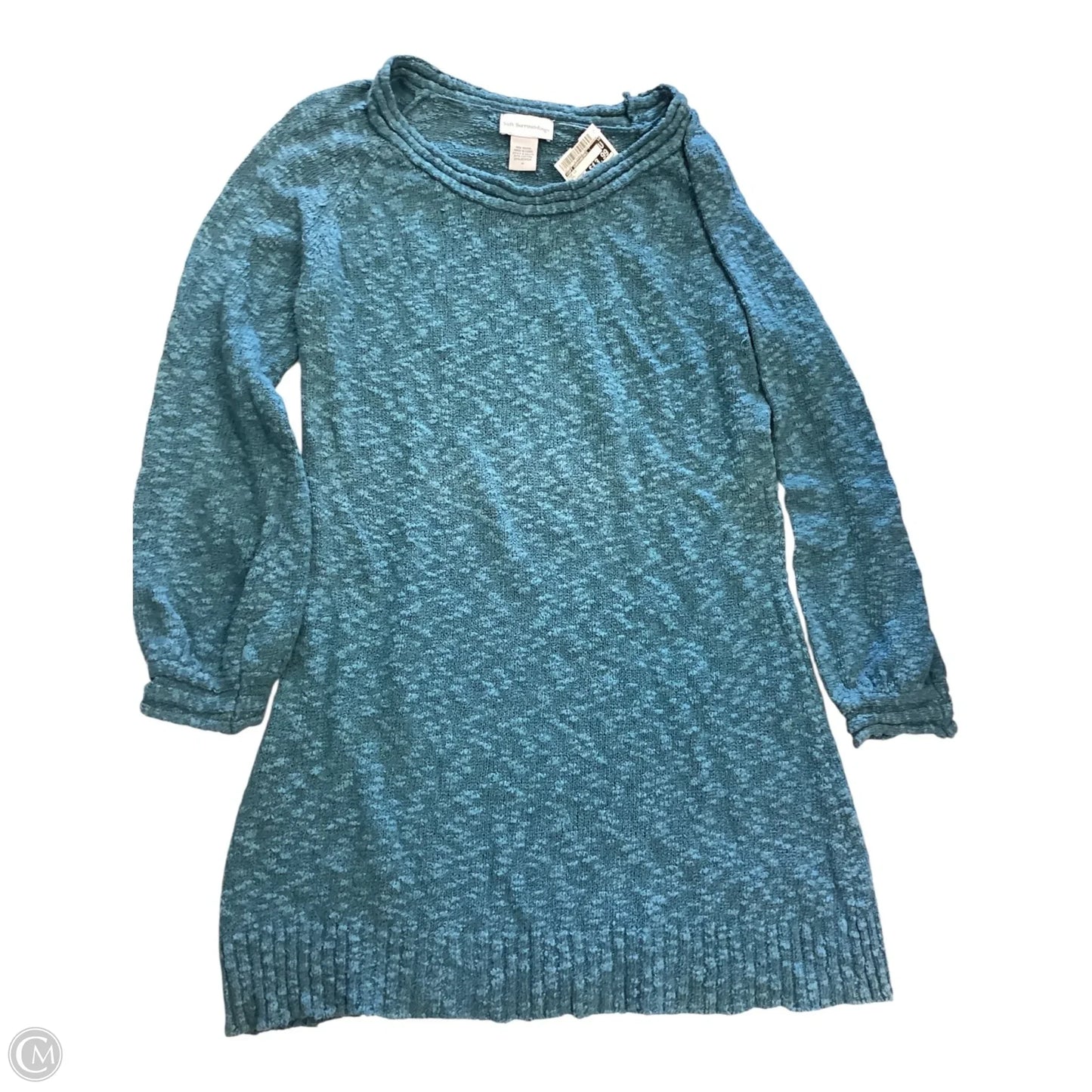 Top Long Sleeve By Soft Surroundings In Teal, Size: M