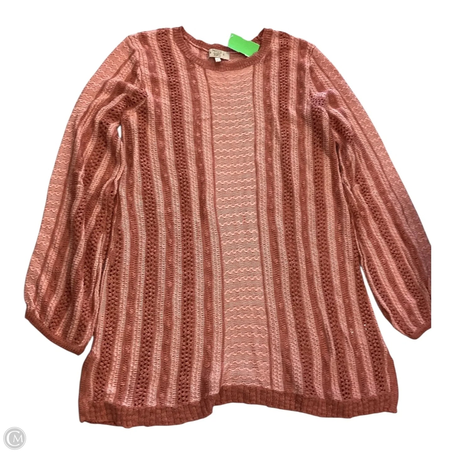 Top Long Sleeve By Clothes Mentor In Coral, Size: S