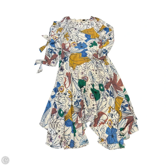 Dress Casual Midi By Bcbgmaxazria In Floral Print, Size: 6