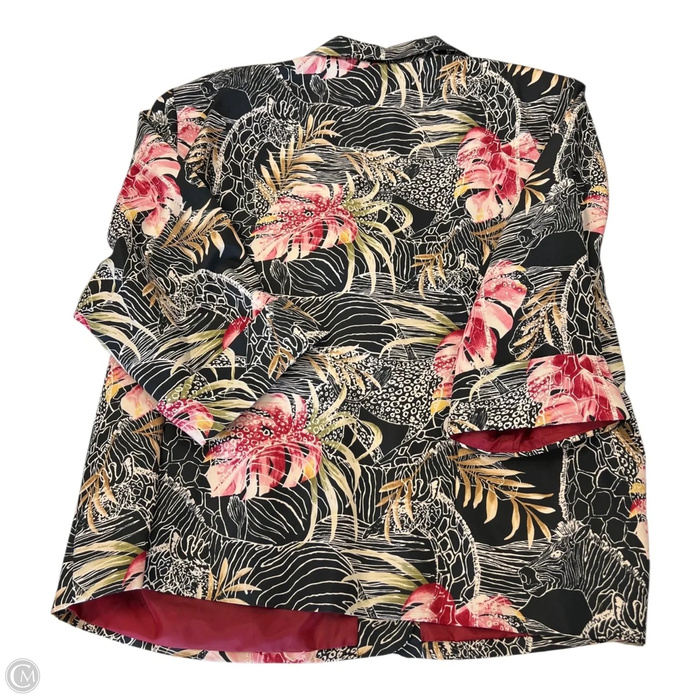 Blazer By Clothes Mentor In Floral Print, Size: 3x